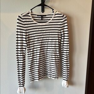 Striped Black and White Top